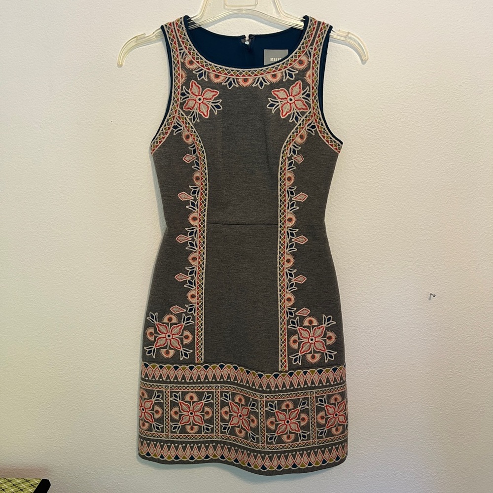Maeve by Anthropologie Embroidered Crew Neck Dress